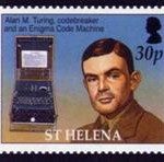 Alan Turing diabadikan dalam perangko