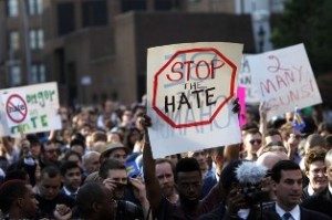 (Ribuan Demonstran New York Protes Pembunuhan Pria Gay. Foto :  Associated Press)