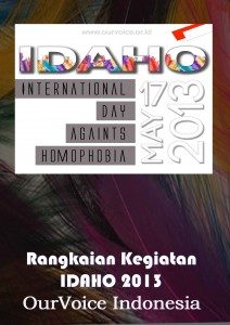 Rangkaian kegiatan IDAHO 2013 OurVoice Indonesia