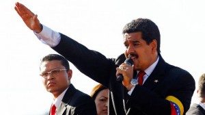 Nicholas Maduro saat melakukan pidato. Foto: the guardian
