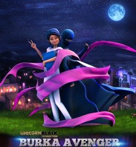Ilustrasi : Poster Film animsi Burka Avenger