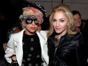 Gaga dan Madonna. Foto :  nydailynews.com