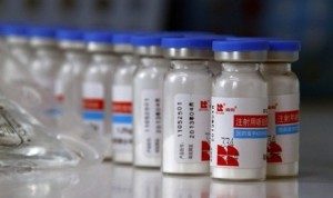 Medicine for patients are lined up for distribution at the HIV/AIDS ward of Beijing YouAn Hospital December 1, 2011.