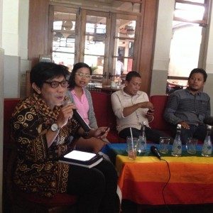 Diskusi Publik: “ Peran Serta Negara Dalam Penanganan Kasus Kekerasan Terhadap LGBTI di Indonesia”.Foto.Edy/SuaraKita